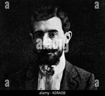 Joseph-Maurice Ravel - Porträt, im Alter von 33 (ca. 1907). Der französische Komponist, 17. März 1875 - 28. Dezember 1937. Stockfoto