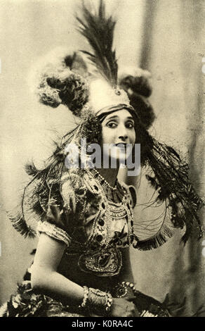 Tamara Karsavina in Strawinskys "L'Oiseau de Feu" (Firebird) Erste Produktion. Russische Tänzer (1885-?). Igor Strawinsky: russischer Komponist, 1882-1971 Stockfoto