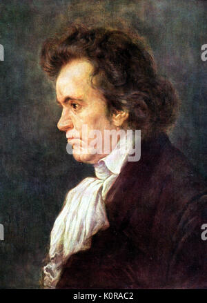 BEETHOVEN, Ludwig van von Hans Beste deutsche Komponist 1770-1827 Stockfoto