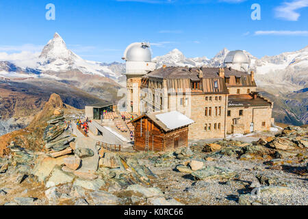 Zermatt, Schweiz. Blick auf den Gornergrat Matterhorn. Stockfoto