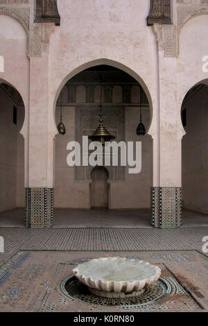 El-Cherratine Medersa, Fes, Marokko *** Local Caption *** Stockfoto