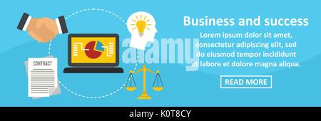 Business und Erfolg banner horizontale Konzept Stock Vektor