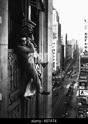 HAROLD LLOYD Füße zuerst (1930) Stockfoto