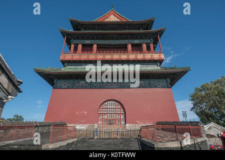 Drum Tower in Peking, China. 23-Aug-2017 Stockfoto