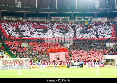 RIO DE JANEIRO, RJ - 23.08.2017: FLAMENGO X BOTAFOGO - Flamengo Fans während Flamengo und Botafogo, statt an diesem Mittwoch (23.08), ein Spiel gültig für das Rückspiel der Brasilien WM 2017 Halbfinale am Jornalário Mário Filho Stadion (maracanã), in Rio de Janeiro, RJ statt. (Foto: Rodrigo Chadí/Fotoarena) Stockfoto