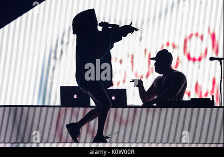 Las Vegas, Nevada, USA. 23 Aug, 2017. Die antwoord führt im Chelsea im Cosmopolitan von Las Vegas in Las Vegas, NV am 23. August 2017. Credit: Erik Kabik Fotografie/MediaPunch Credit: MediaPunch Inc/Alamy leben Nachrichten Stockfoto