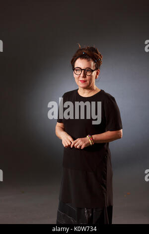 Edinburgh, Schottland 25. August. Tag 14 Edinburgh International Book Festival. Im Bild: Olga Tokarczuk Kritiker, polnische Schriftsteller. Credit: Pako Mera/Alamy leben Nachrichten Stockfoto