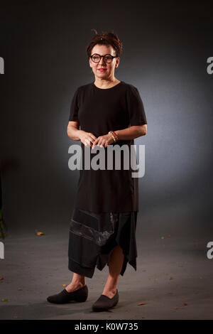 Edinburgh, Schottland 25. August. Tag 14 Edinburgh International Book Festival. Im Bild: Olga Tokarczuk Kritiker, polnische Schriftsteller. Credit: Pako Mera/Alamy leben Nachrichten Stockfoto