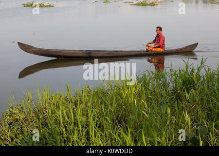 Backwaters in Kerala, Indien Stockfoto