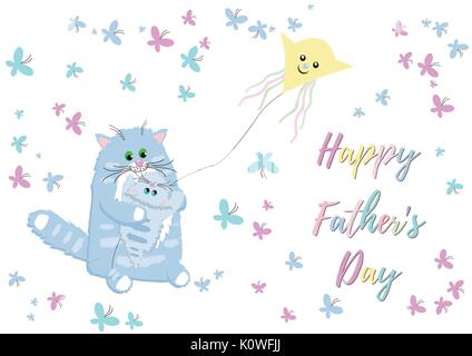 Weihnachtsgrüße der Illustration Vater Tag Stock Vektor