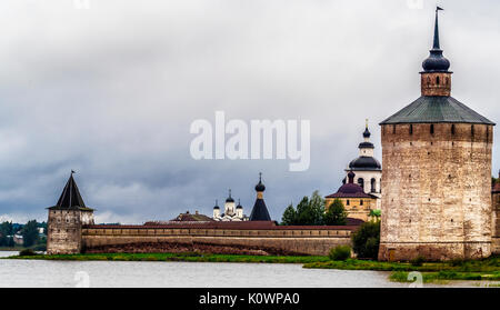Kirillo-Belozersky Kloster, Goritsy, Wolga Baltische Wasserstraße, Russland Stockfoto