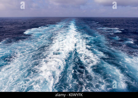Der Kreuzfahrtschiff in South Pacific ocean Reisen Stockfoto