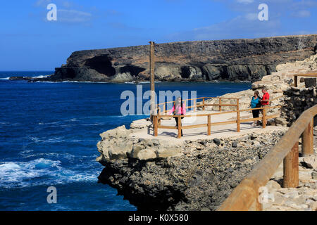Klippe Fußweg in Ajuy, Fuerteventura, Kanarische Inseln, Spanien Stockfoto