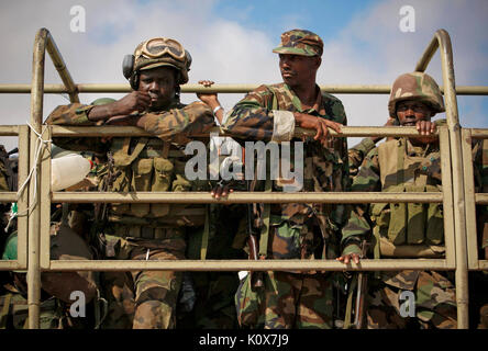 Die AMISOM&Somali National Army operation Afgoye Korridor Tag 5 06 (7325745148) Stockfoto