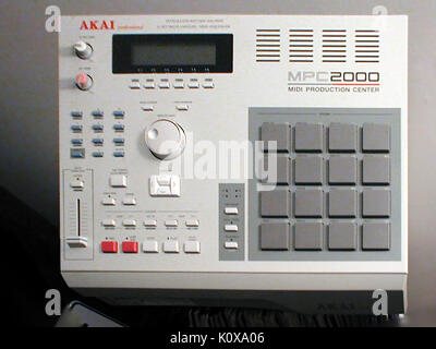 Akai MPC 2000 (vorne) Stockfoto