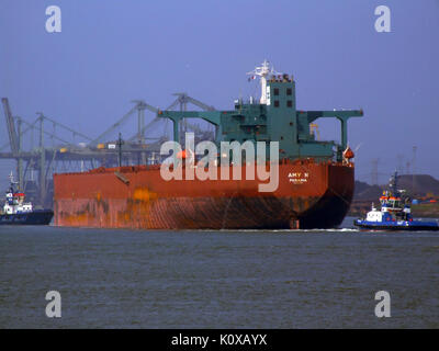 AMY N IMO 9149809 Rufzeichen H9 Herr abgeschleppt aus dem Mississippi Hafen, Holland 03 Jun 2007 Foto 2 Stockfoto