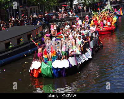Amsterdam Gay Pride 2013 Boot Nr. 34 pic4 Stockfoto