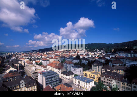 La Chaux-de-Fonds *** Local Caption *** La Chaux-de-Fonds, Panorama, Stadt, Kanton Neuenburg, Schweiz, UNESCO, Erbe, Uhrenindustrie, cloc Stockfoto