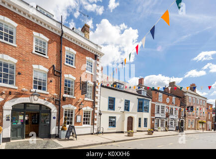 Moreton-in-Marsh Stadtmitte, die Cotswolds, Warwickshire, England, Großbritannien Stockfoto