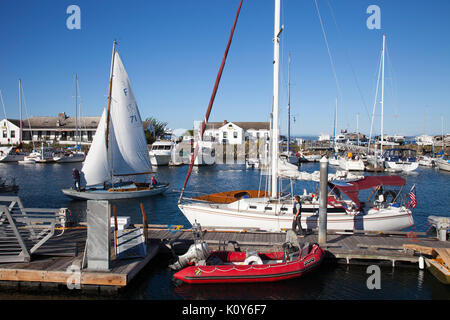 Punkt Hudson Marina, Port Townsend, Washington, USA, Nordamerika Stockfoto