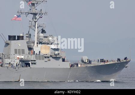 DDG-75 USS DONALD COOK, Arleigh Burke Klasse Lenkwaffen-zerstörer, U.S. NAVY Stockfoto