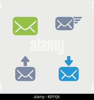 Ein Satz von 4 Professional, pixel-perfect Icons auf einem 32 x 32 Pixel Raster ausgelegt. Stock Vektor