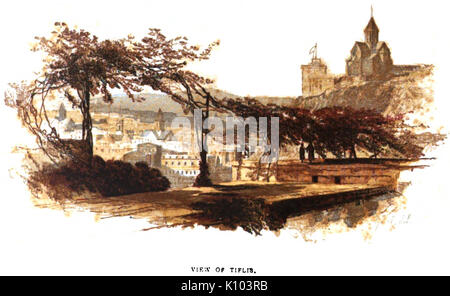 August von haxthausen. Transkaukasien. Anzeigen von Tiflis Stockfoto