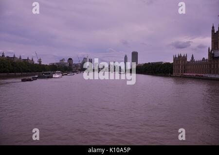 Skyline von London, verschiedene Ansichten Stockfoto