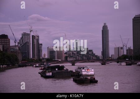 Skyline von London, verschiedene Ansichten Stockfoto