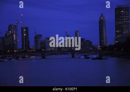 Skyline von London, verschiedene Ansichten Stockfoto