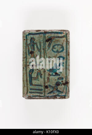 Amuletic Plakette von Paser, der Wesir von Seti I und Ramses II MET 10.130.322 EGDP 020443 Stockfoto