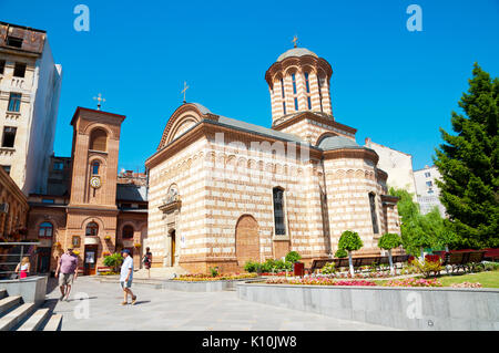 Biserica Sfantul Anton, Curtea Veche Kirche, Alte fürstlichen Hof, Bukarest, Rumänien Stockfoto