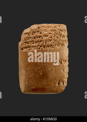 Amarna schreiben Royal Brief von Ashur Uballit, der König von Assyrien, was dem König zu Ägypten MET 24.2.11 EGDP 021805 Stockfoto