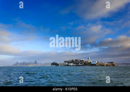 Stadt von San Francisco nach Sausalito, auf klaren Tag gesehen Stockfoto