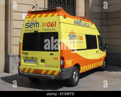 Ambulancia SEM Notfälle mediques Auto Y98 Pic1 Stockfoto