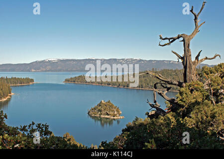 Malerischer Blick auf Emerald Bucht in Lake Tahoe, Kalifornien Stockfoto