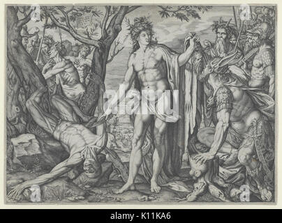 Apollon und Marsyas und das Urteil von Midas MET DP 855258 Stockfoto