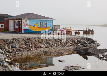 Viking shop, St.Lunaire-Griquet an der nördlichen Spitze des Großen nördlichen Halbinsel, Neufundland, Kanada. Stockfoto