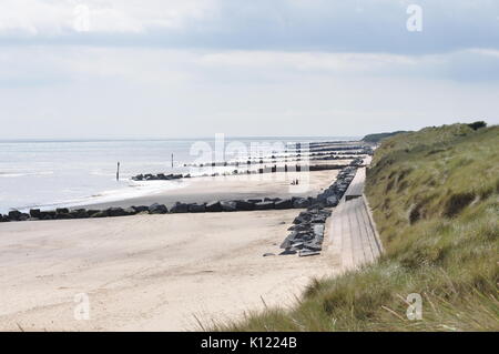 Waxham Beach, North-east Norfolk, England Großbritannien Stockfoto