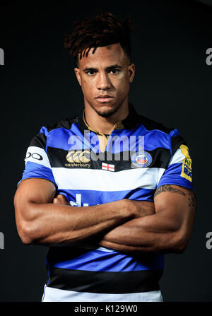 Von Bath Rugby Anthony Watson während der Aviva Premiership Saison starten bei Twickenham Stadium, London. Stockfoto