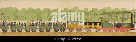 Belgische spoortrein La Rapide, 1835 1836 (1) Stockfoto