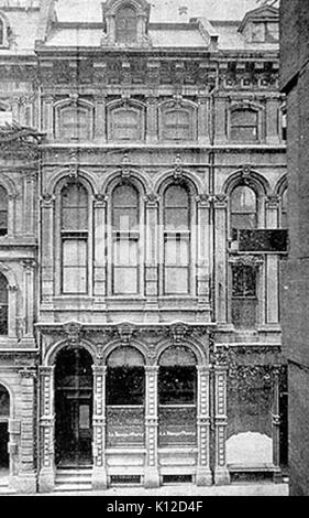 Ancien Belagerung Social de la Banque du Peuple dans une Veröffentlichung de 1891 Stockfoto