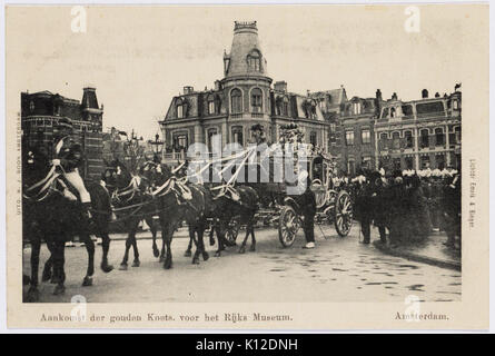 Bezoek Koningin Wilhelmina de Prins Hendrik t.g.v. Hun huwelijk 011 Stockfoto