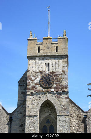 All Saints Church, Kirche, Süßwasser (Mai 2016) (Tower) Stockfoto