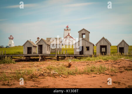 Holz Inseln Leuchtturm von Prince Edward Island Stockfoto