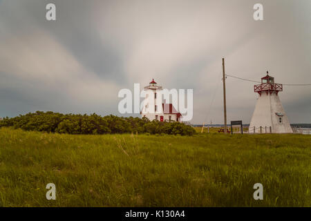 Holz Inseln Leuchtturm von Prince Edward Island Stockfoto