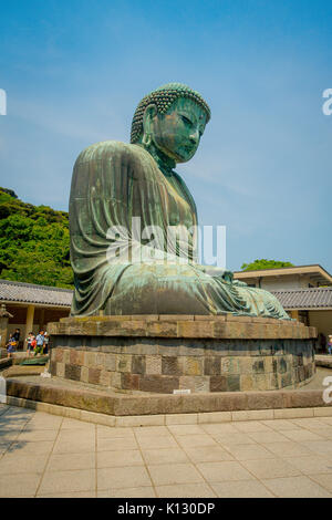 Tokio, Japan, 28. Juni - 2017: Monumentale Bronzestatue des Großen Buddha in Kamakura, Japan Stockfoto