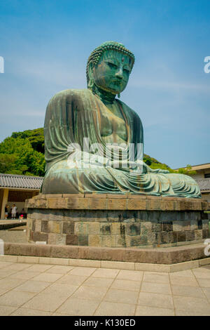 Tokio, Japan, 28. Juni - 2017: Monumentale Bronzestatue des Großen Buddha in Kamakura, Japan Stockfoto