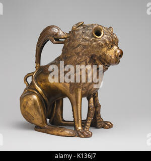 Aquamanile in Form eines Löwen MET DP 122629 Stockfoto