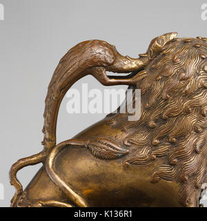 Aquamanile in Form eines Löwen MET DP 122626 Stockfoto